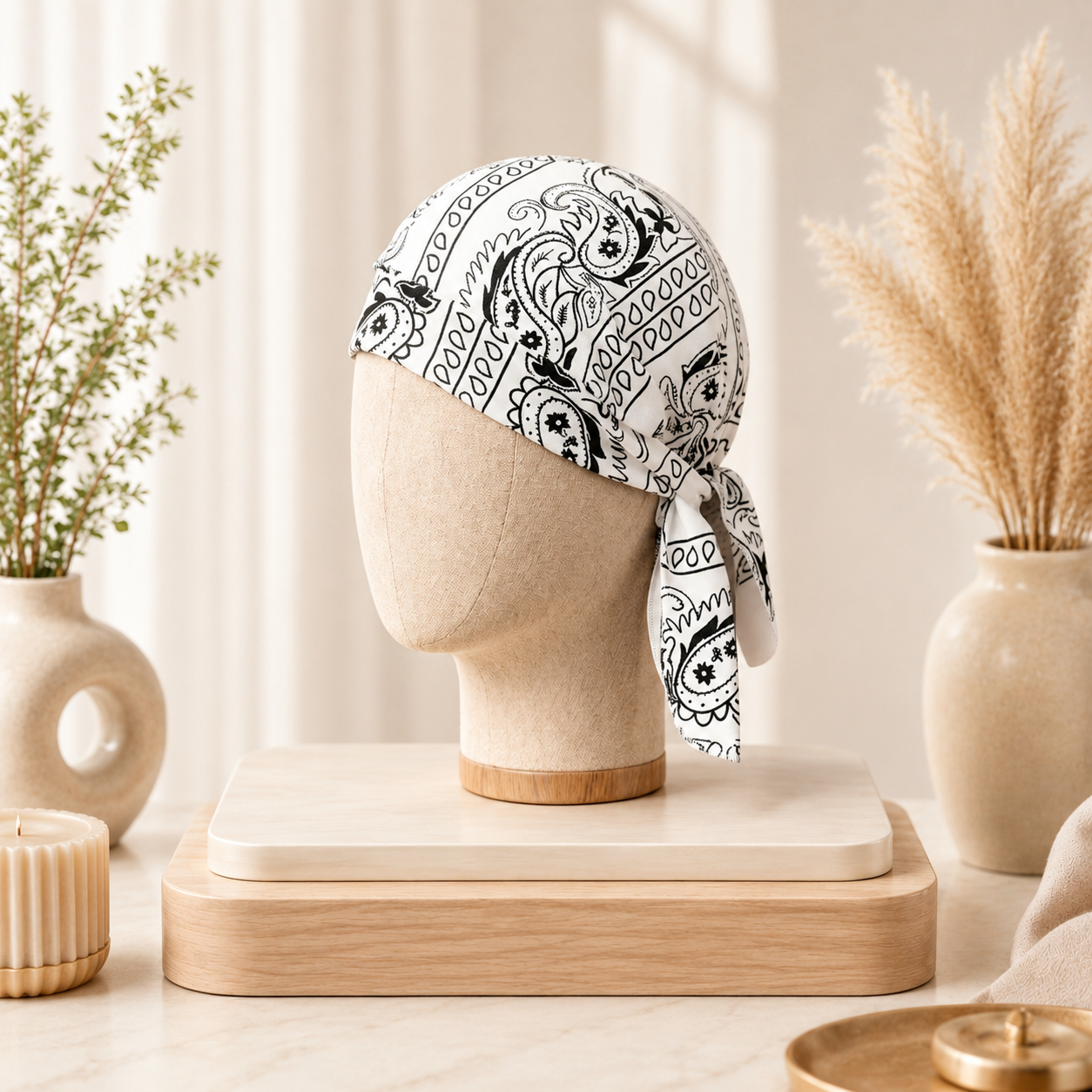 The Paisley Tie-Back Bandana