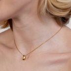 Amara Golden Teardrop Necklace