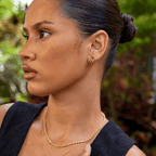 Violette Triple Gold Hoop Earrings