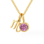 Le collier de pierre de naissance zodiaque