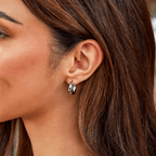 Rhea Silver Hoop Earrings