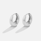 Rhea Silver Hoop Earrings