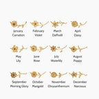 Dainty Birthflower Necklace
