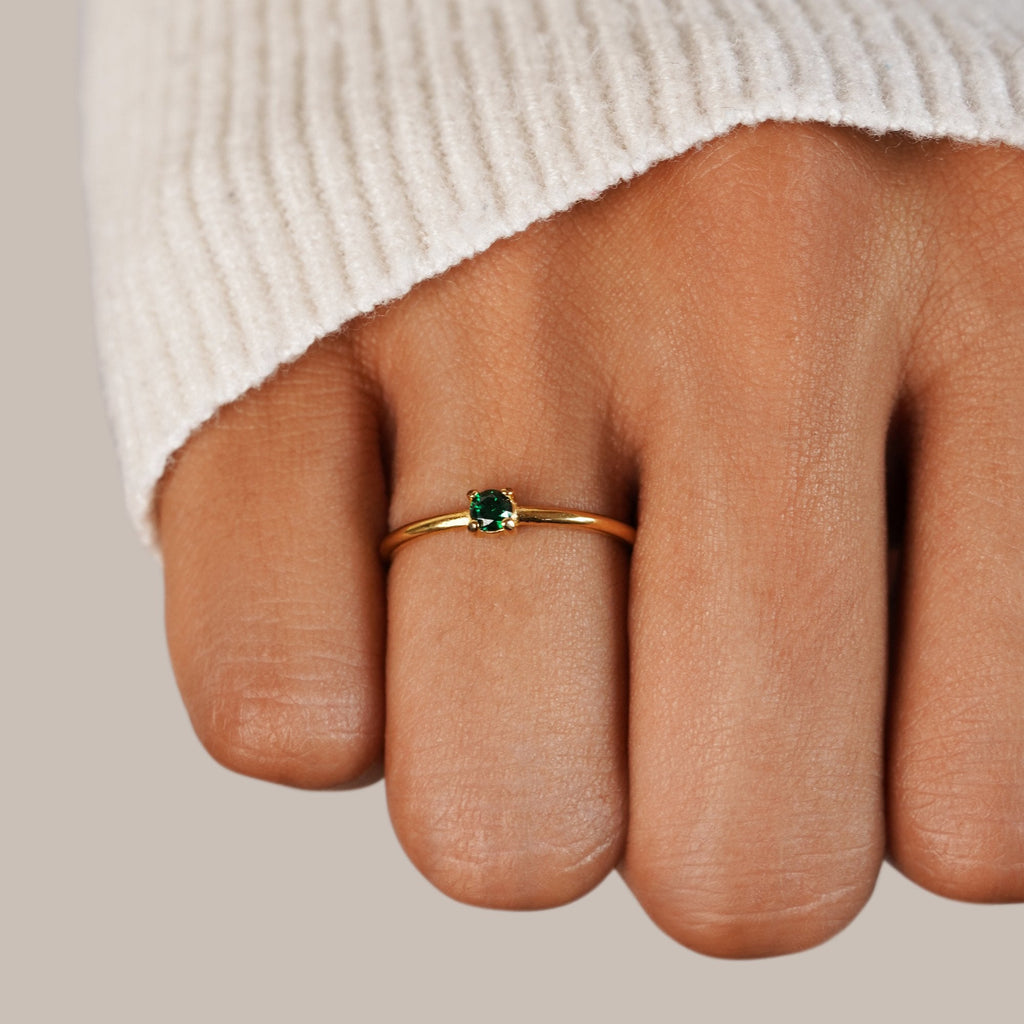 The Birthstone 18K Gold Rings