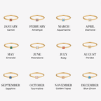 The Birthstone 18K Gold Rings
