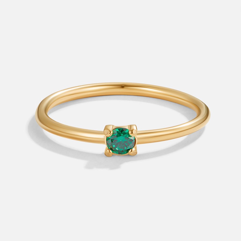 The Birthstone 18K Gold Rings