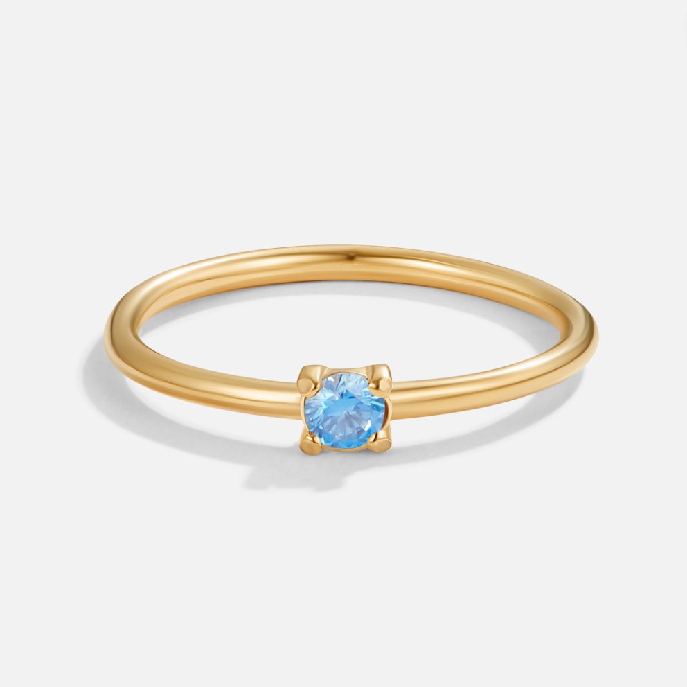 The Birthstone 18K Gold Rings