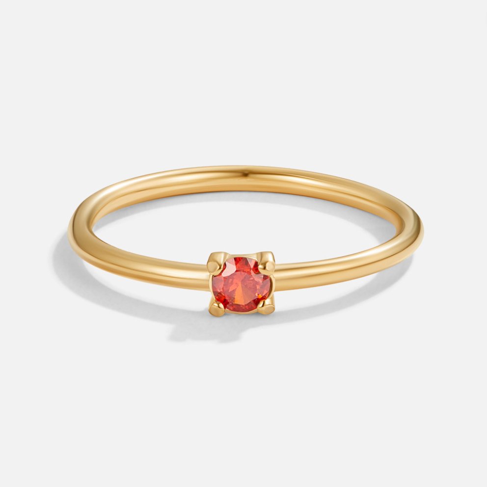 The Birthstone 18K Gold Rings