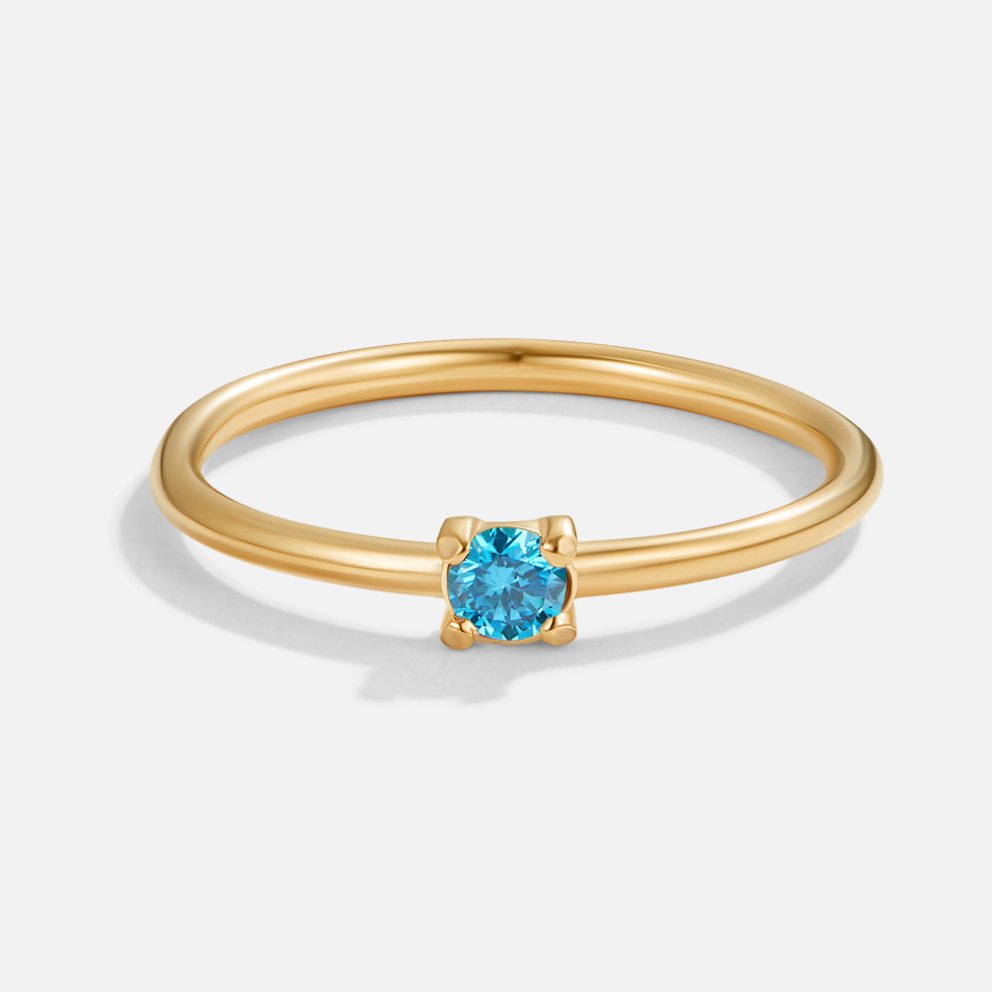 The Birthstone 18K Gold Rings