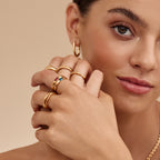 Bague anneau pierre de naissance taille baguette