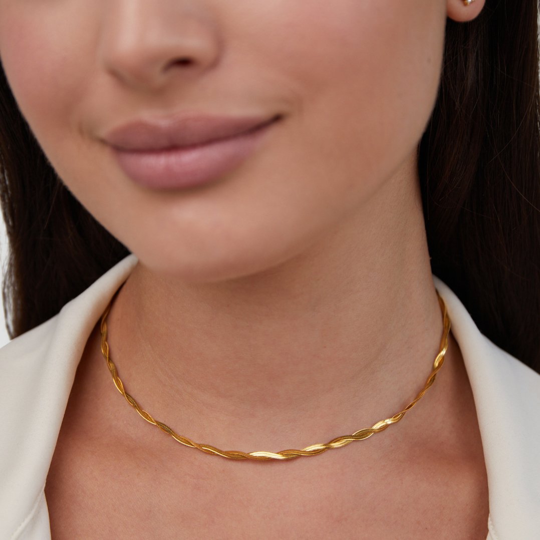 Odette Twisting Chain Necklace