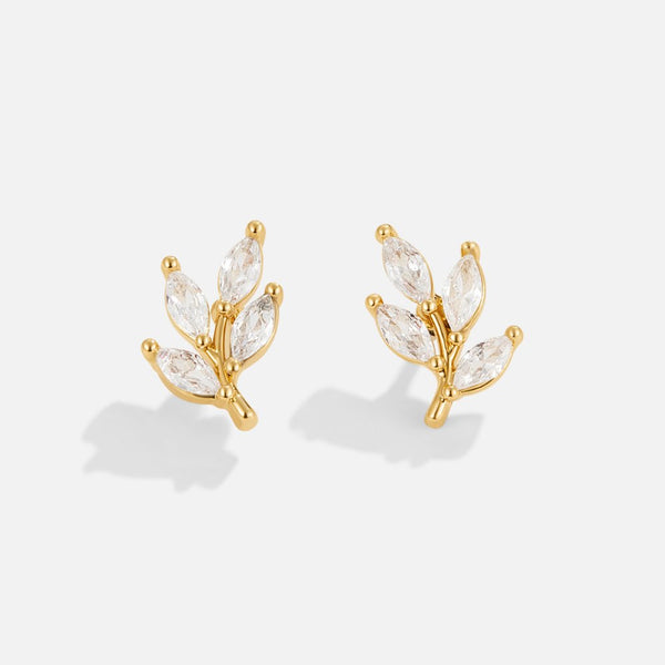 Louisa Leaf Stud Earrings