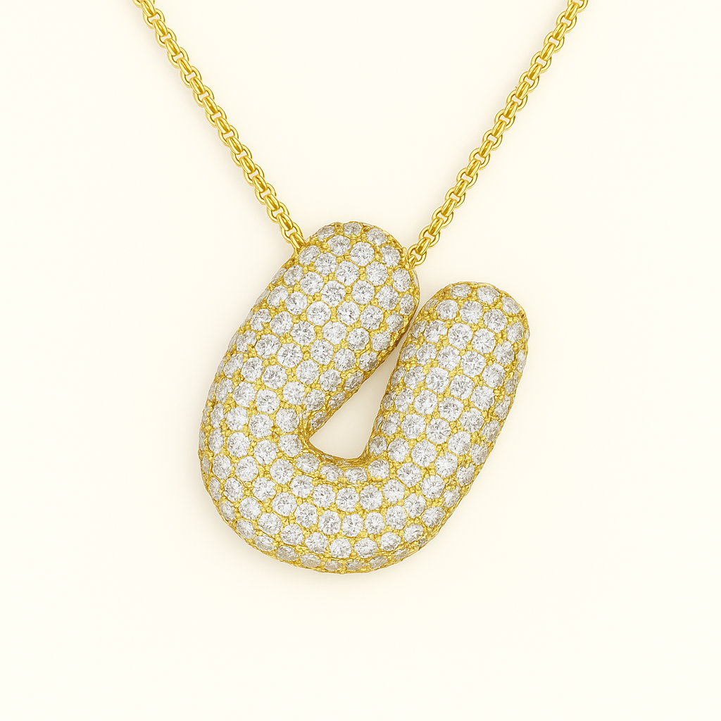 Golden Initial Necklace