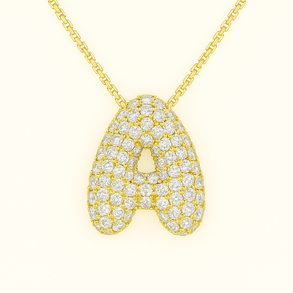 Golden Initial Necklace