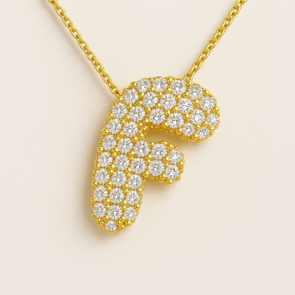 Golden Initial Necklace