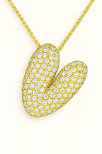 Collier initiales dorées