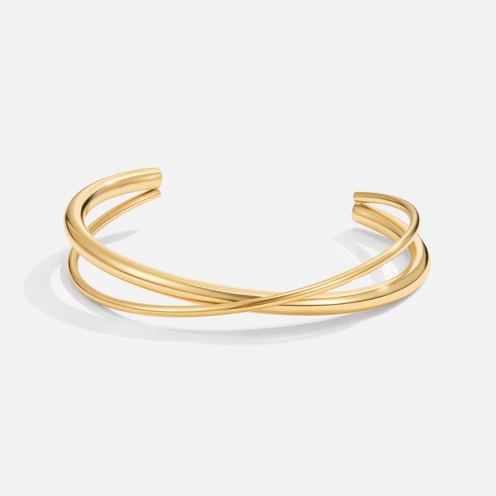Jade Gold Twist Bracelet