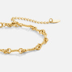 Elody Gold Knot Chain Bracelet