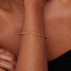 Elody Gold Knot Chain Bracelet