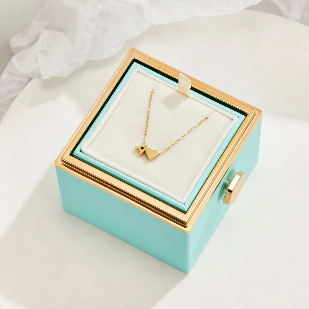 Original Heart & Letter Gold Necklace