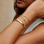 The Gold Clover Bangle