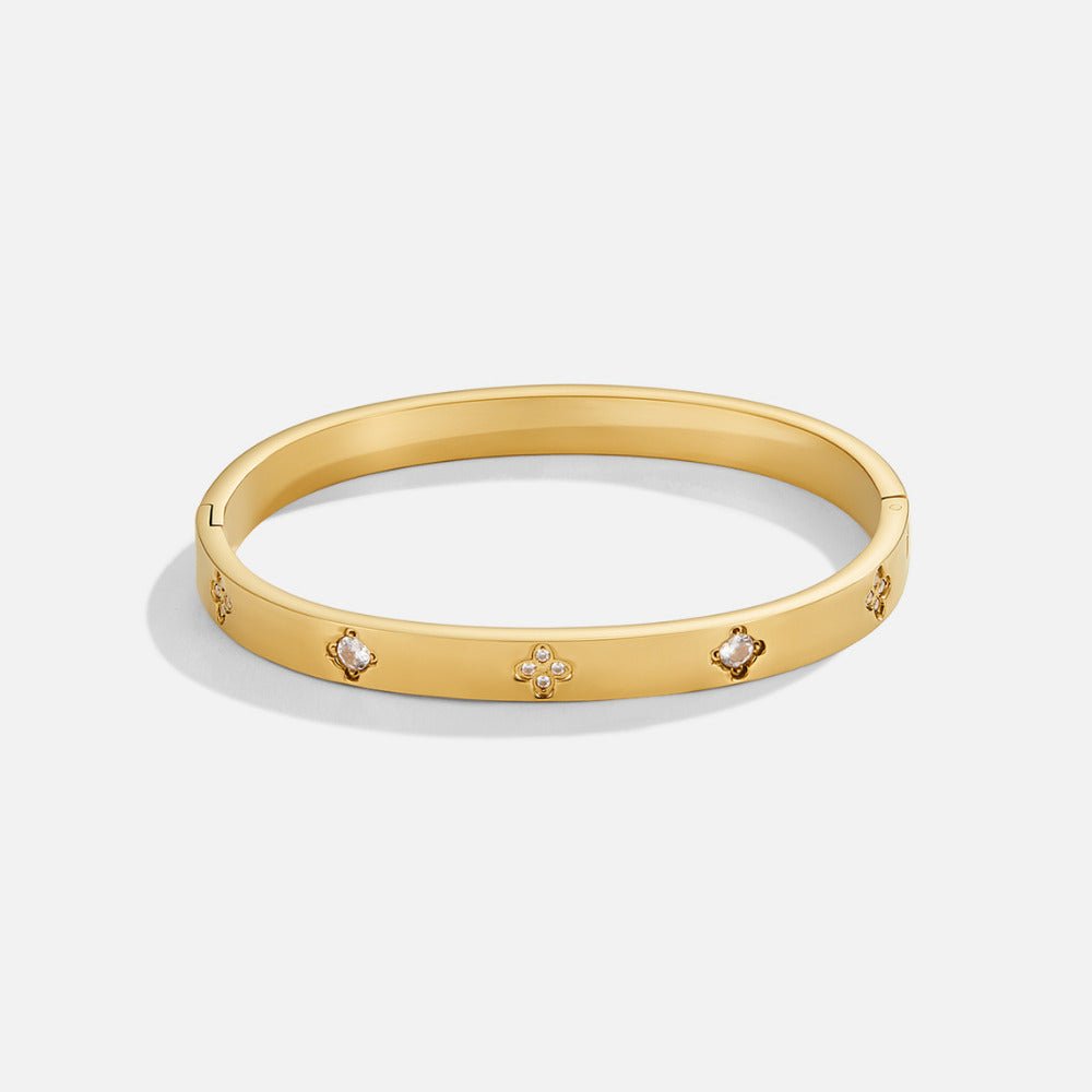 The Gold Clover Bangle
