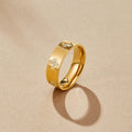 The Gold Clover Band Ring