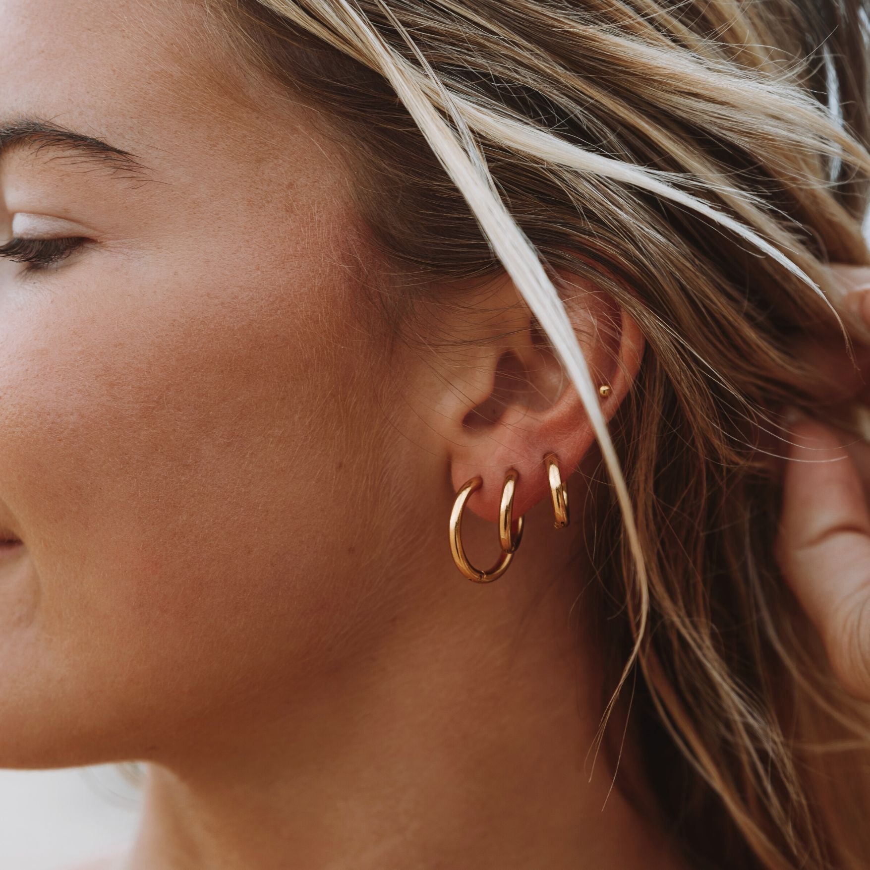 The Effortless Triple Hoop Set