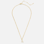 Gold Letter Heart Necklace