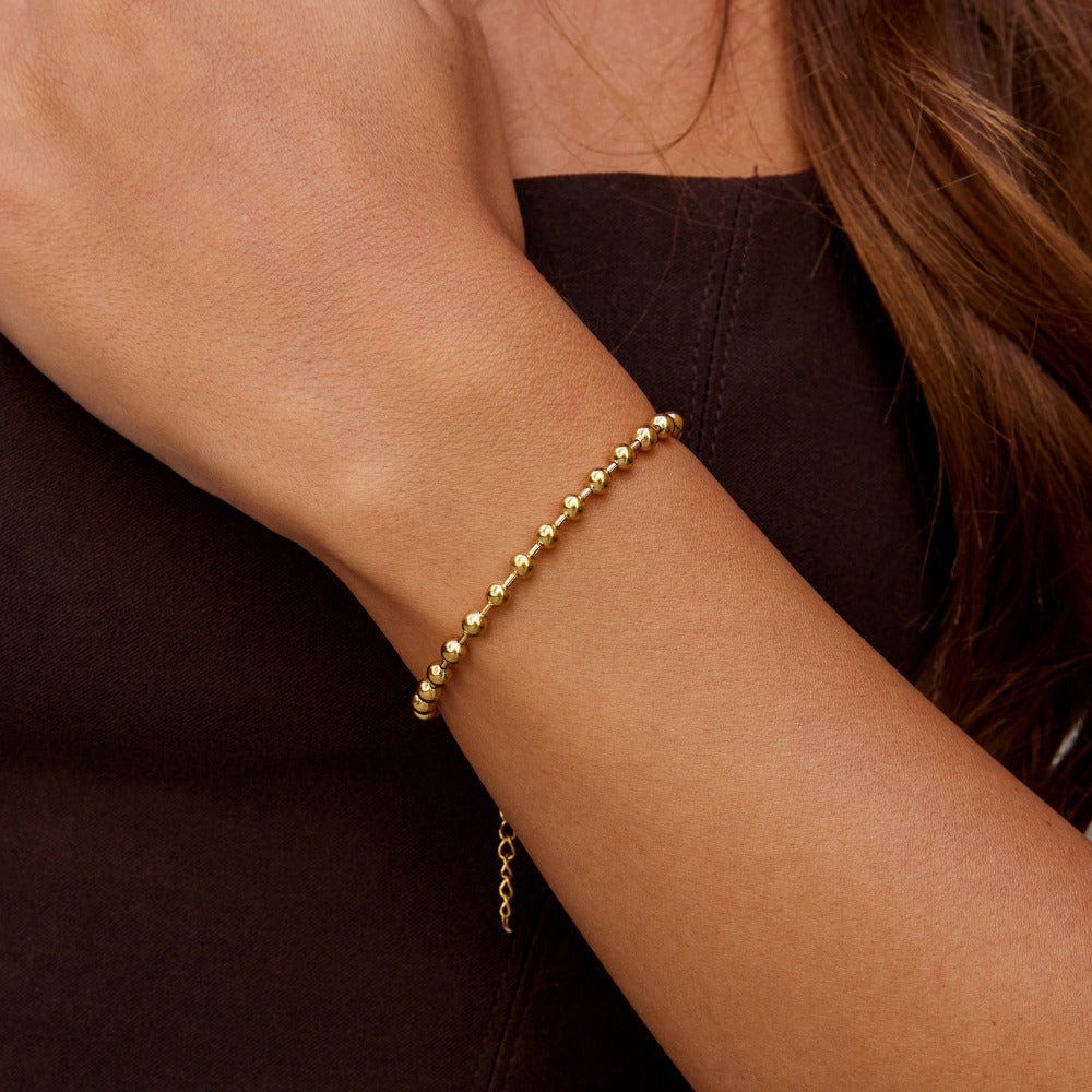 Gold Elira Bead Bracelet