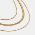 Gold Multi-Layered Chain Necklace