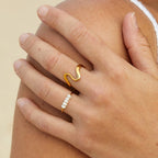 The Golden Wave Ring