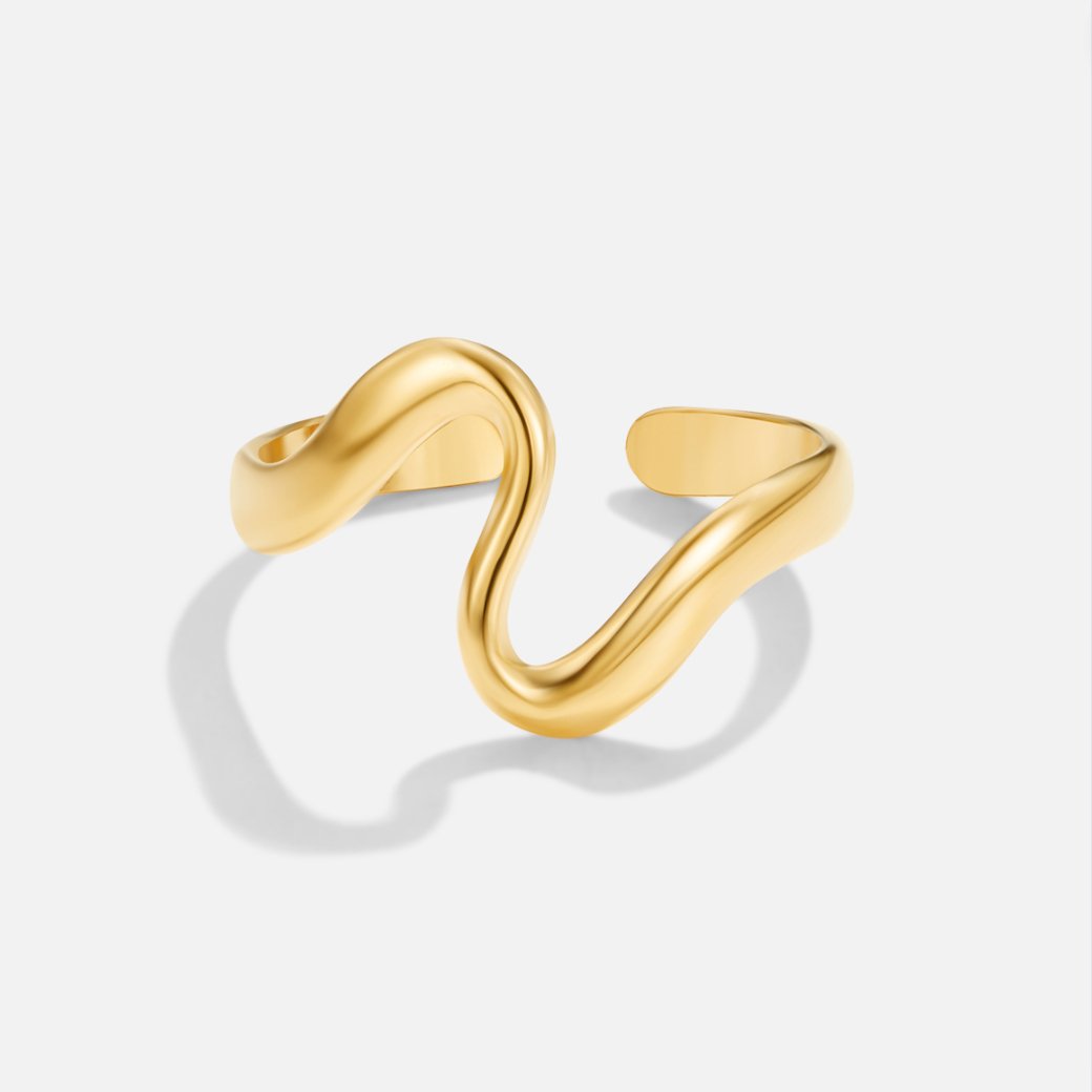 The Golden Wave Ring