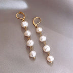 Golden Freshwater Pearl Earrings