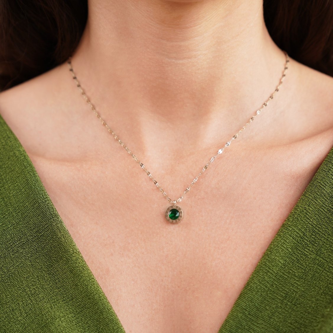 Green Crystal Necklace
