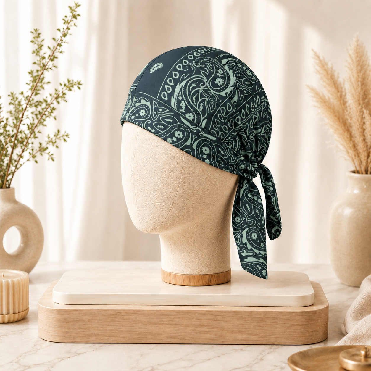 The Paisley Tie-Back Bandana