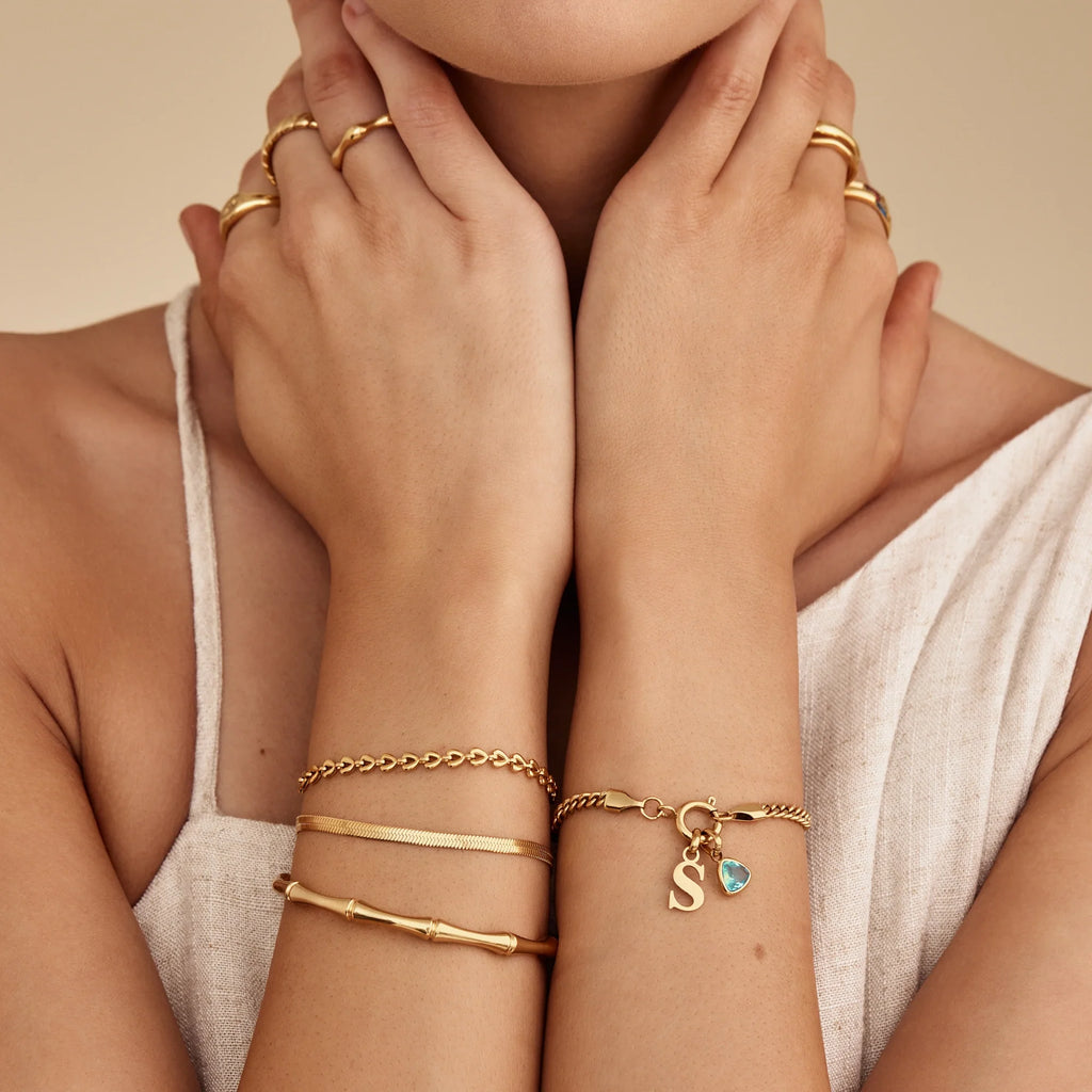 Bracelet Chaîne de Cœurs