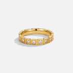 Clara Gold Crystal Ring