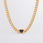 Ember Heart Curb Chain Necklace