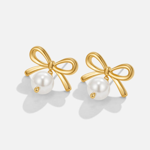 Arabella Bow Perlenohrringe