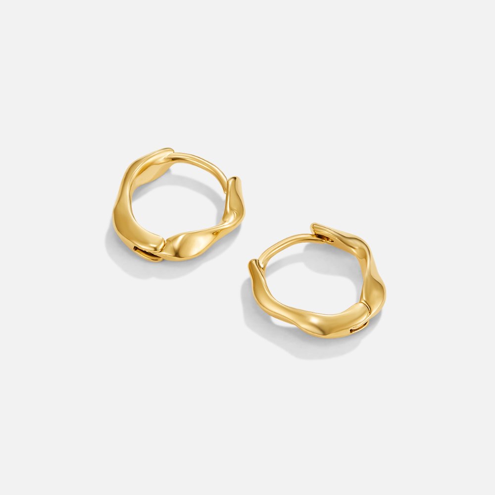 Corinne Twisting Hoop Earrings