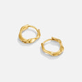 Corinne Twisting Hoop Earrings
