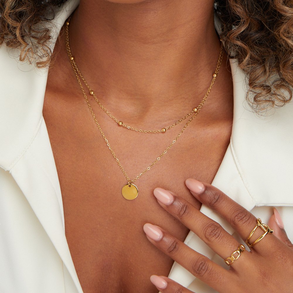 Liora Disc Necklace