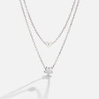 Noa Layered Silver Necklace