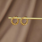 Lina Gold Twist Earrings