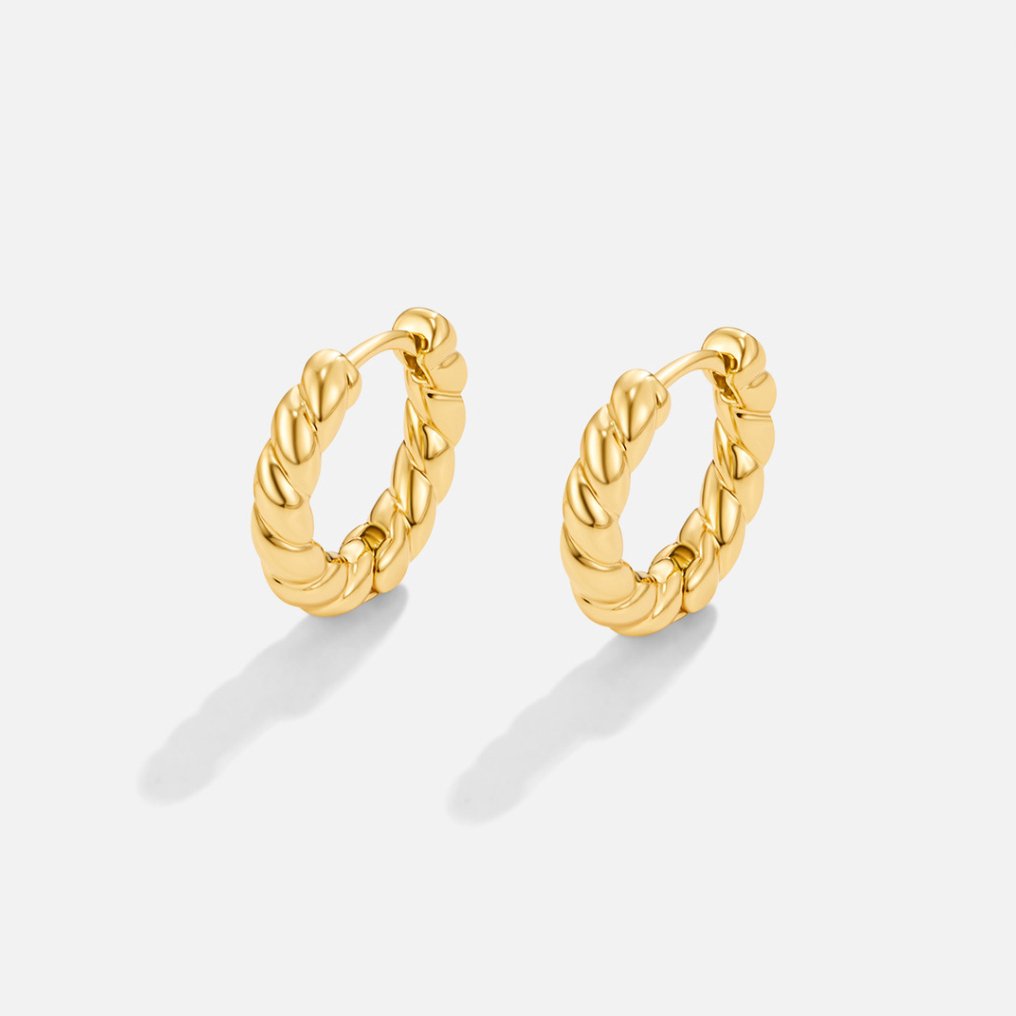 Lina Gold Twist Earrings