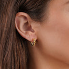 Lina Gold Twist Earrings