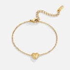 Lettered Heart Bracelet