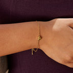 Lettered Heart Bracelet