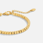 La Mirelle 18K Gold Cube Bracelet